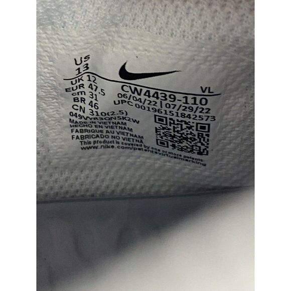 Nike Alpha Huarache 8 Pro Lacrosse Cleats CW4439-110 White Men’s Size 13 - Picture 11 of 11